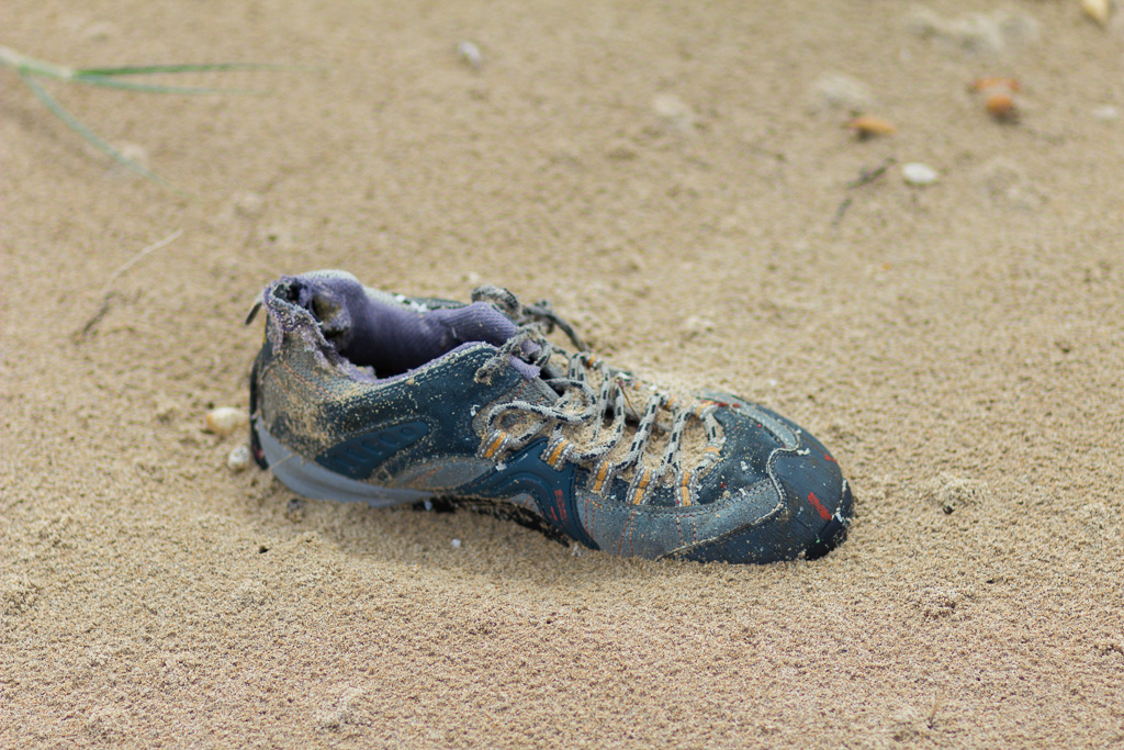 shoe-on-beach