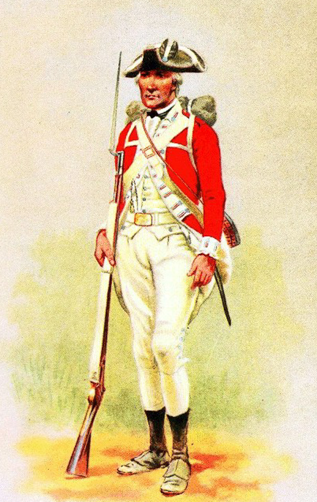 English soldier-Revolutionary War