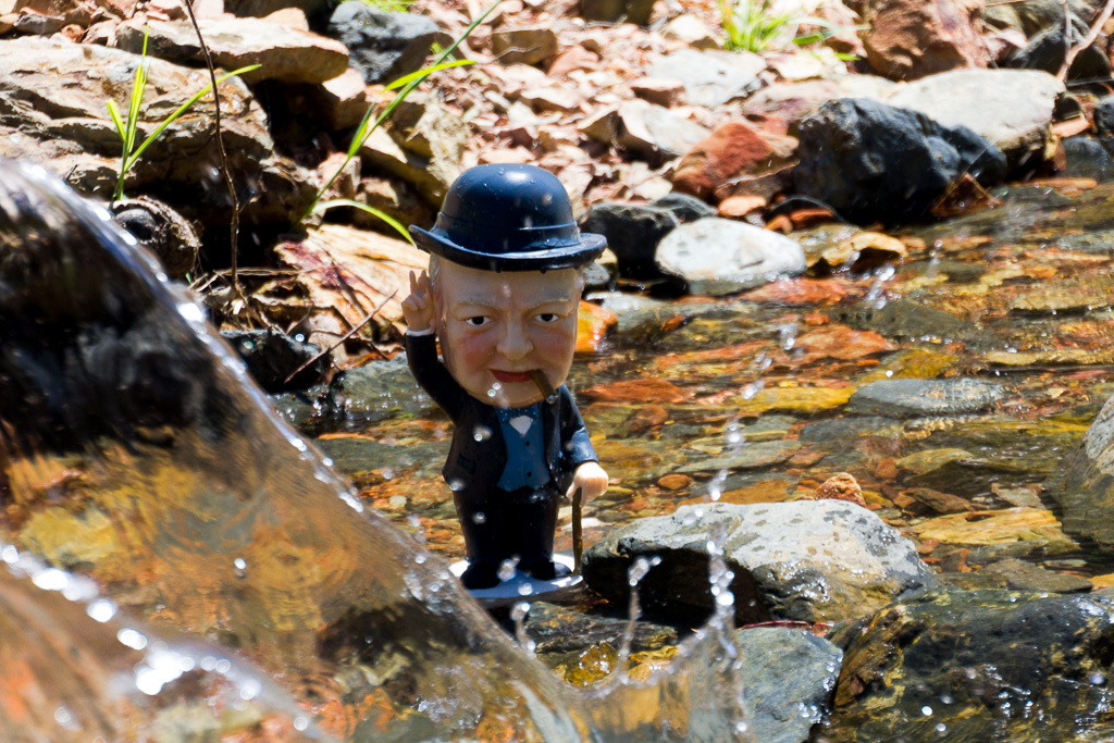 water-splash-over-winston-churchill-statue-in-creek-diggers-gully