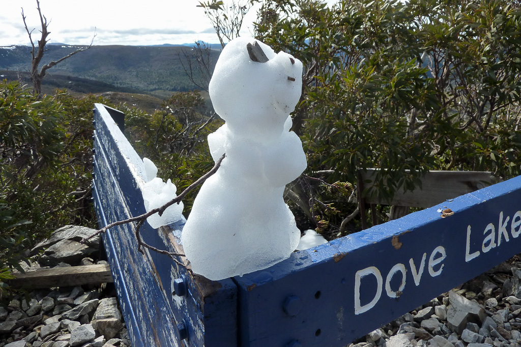 snow-man-marions-lookout-tasmania