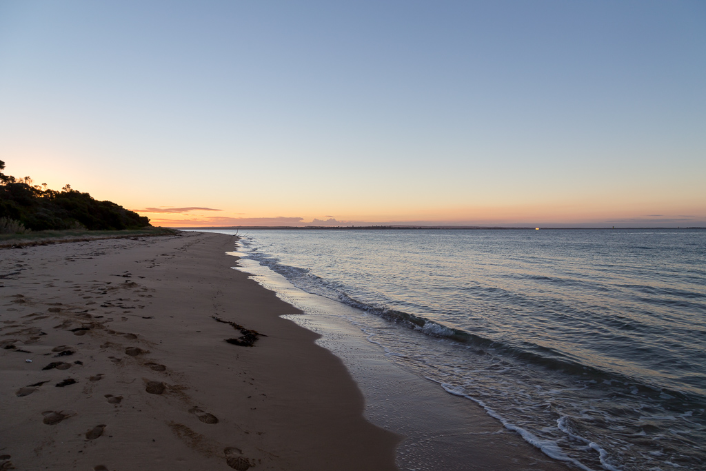 beach-at-sunset-beach-point-nepean