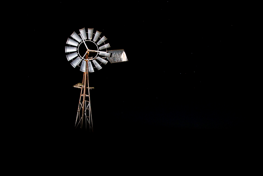 light-on-windmill-night