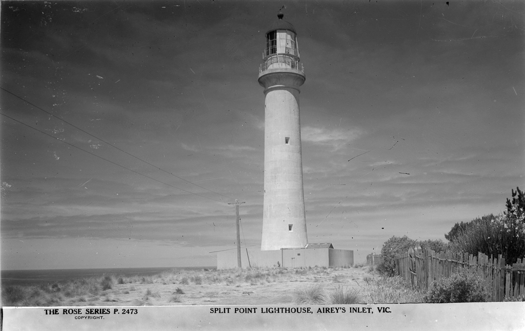 SPLIT POINT LIGHTHOUSE, AIREY'S INLET, VIC-Rose Stereograph Co-SLV