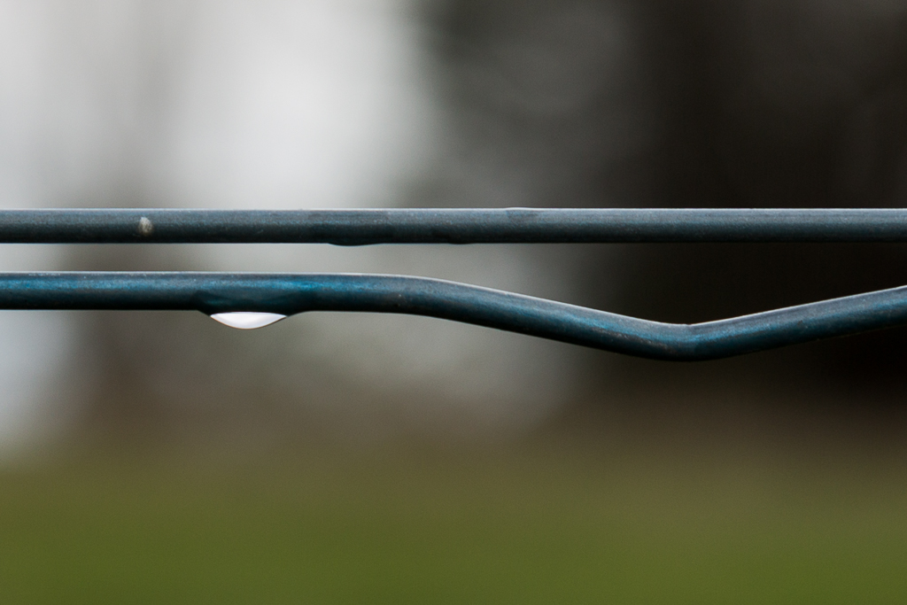 water-drop-wire-fence